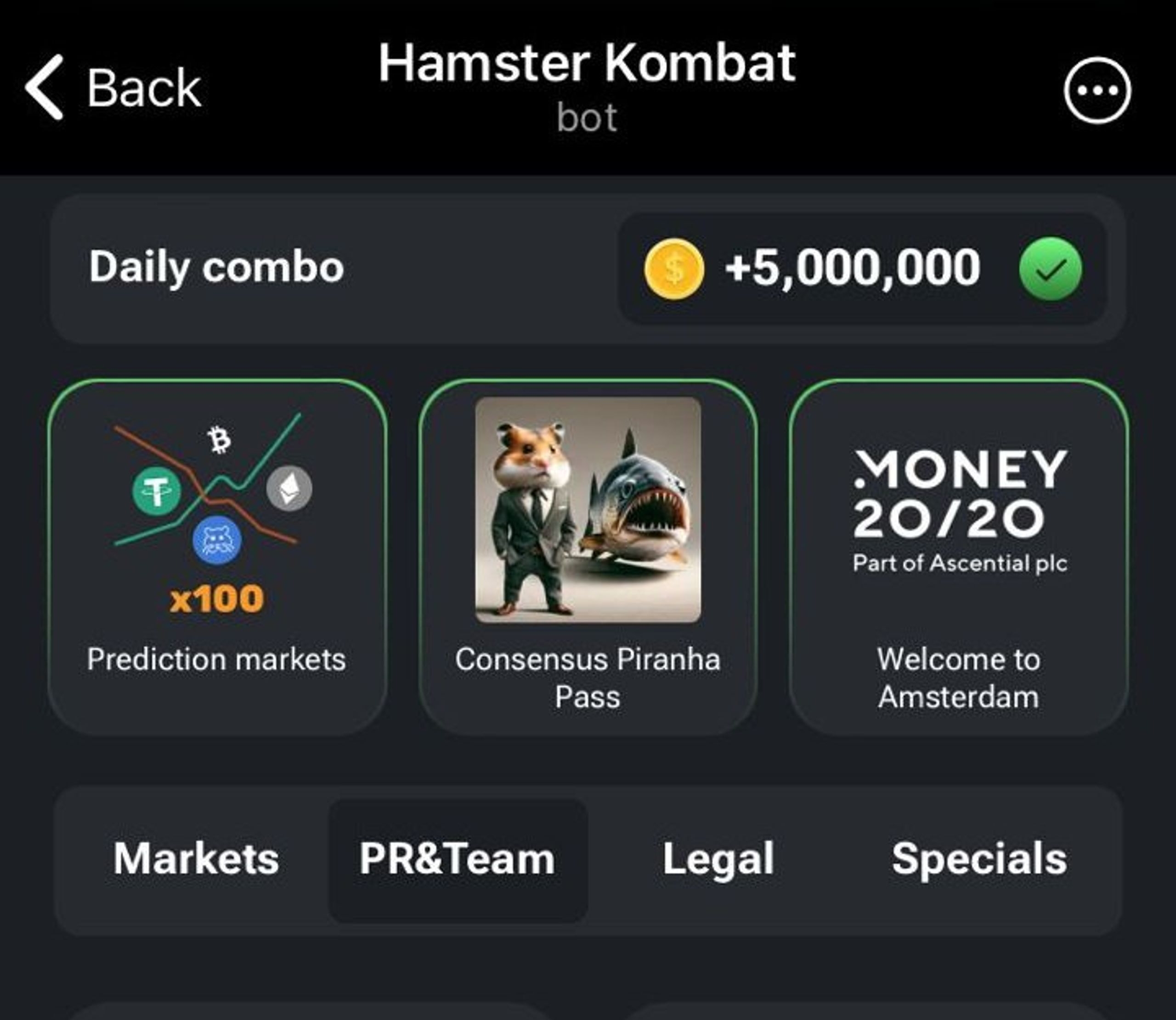 hamster kombat daily card combo