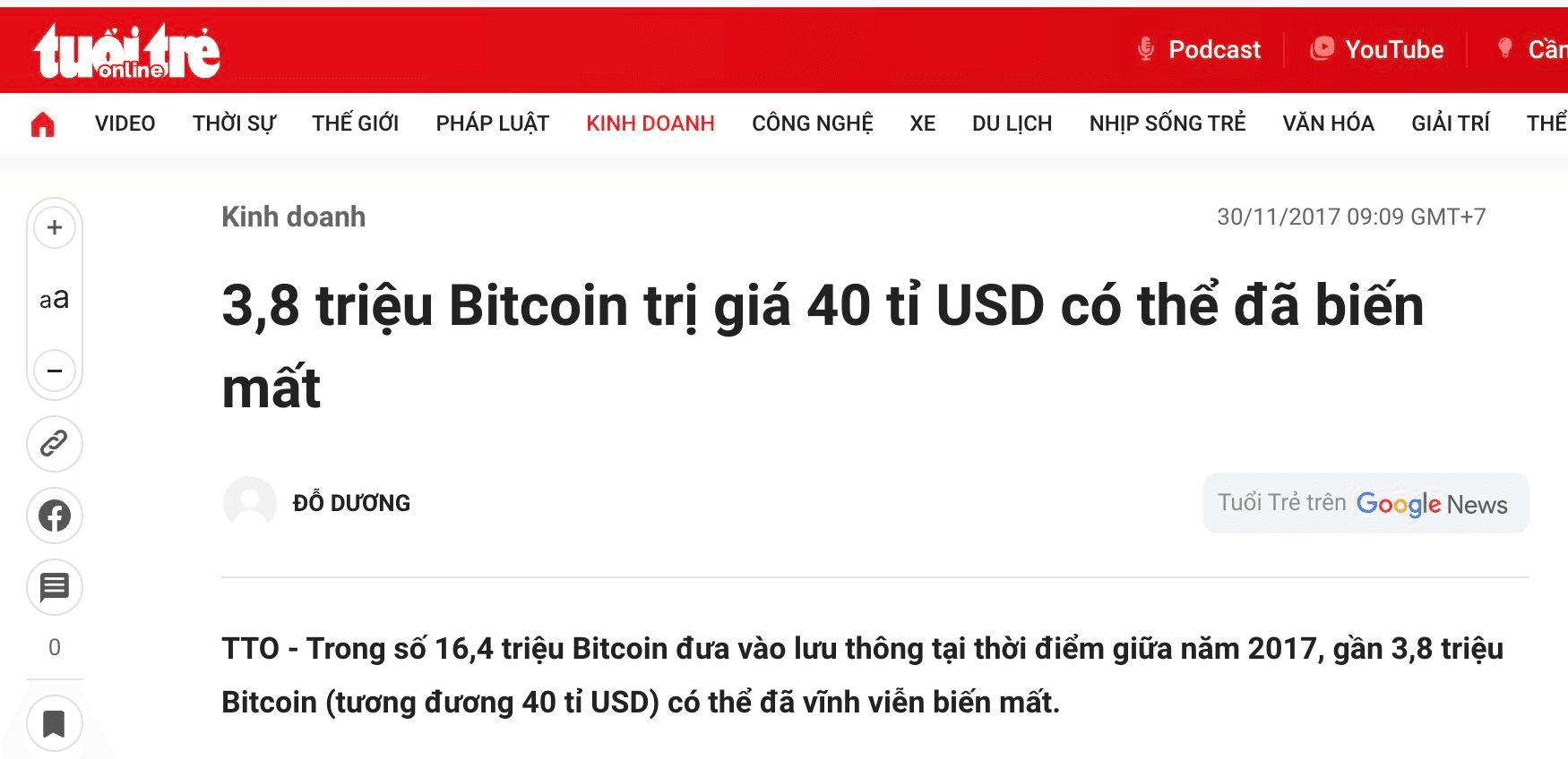 4 triệu bitcoin biến mất vĩnh viễn