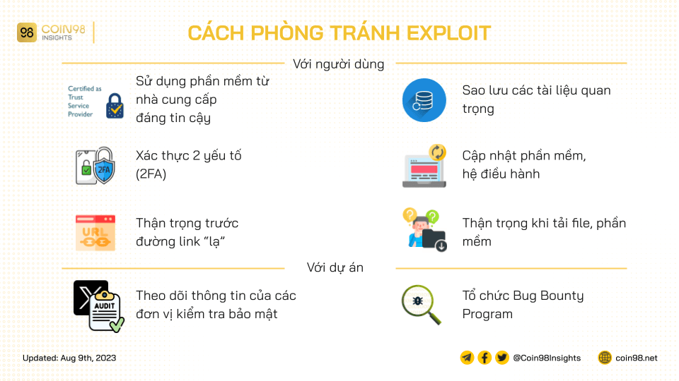 cách phòng tránh exploit