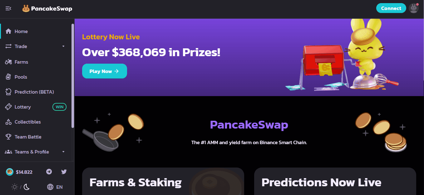 trang web của pancakeswap