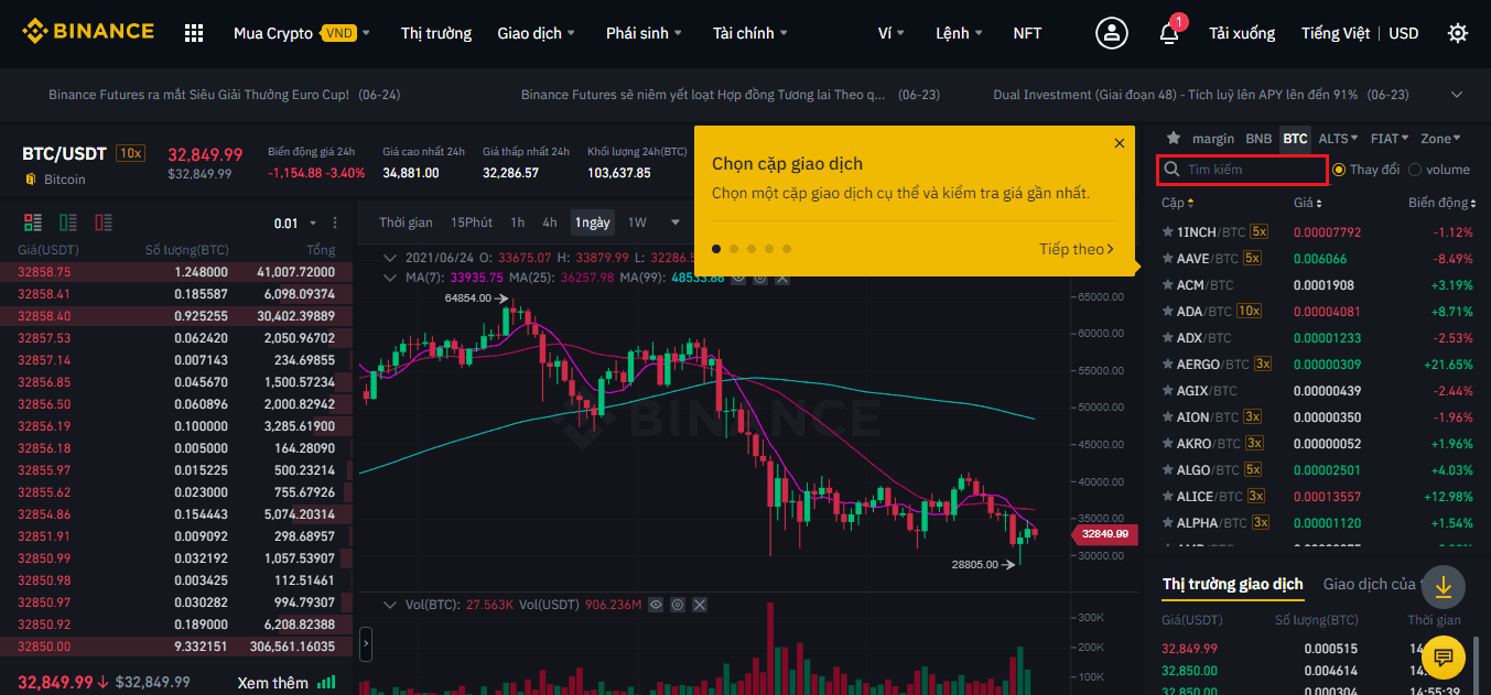 giao dịch trên binance 3