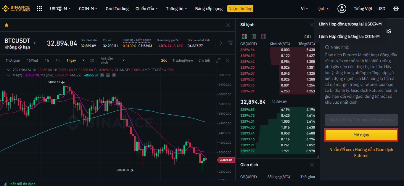 sử dụng binance 2