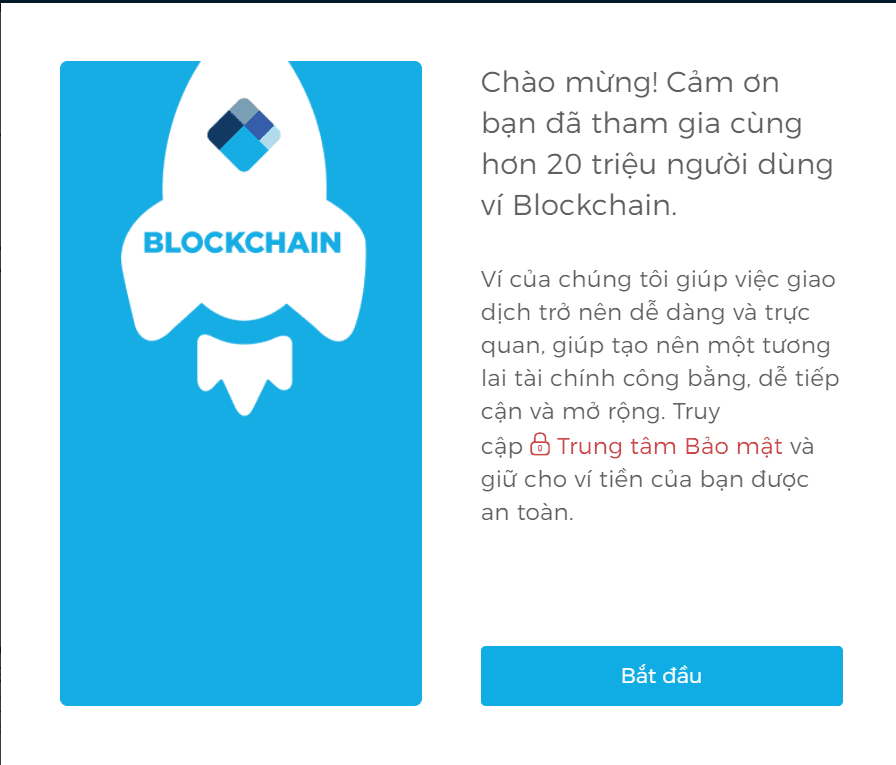 đăng ký tài khoản blockchain.info