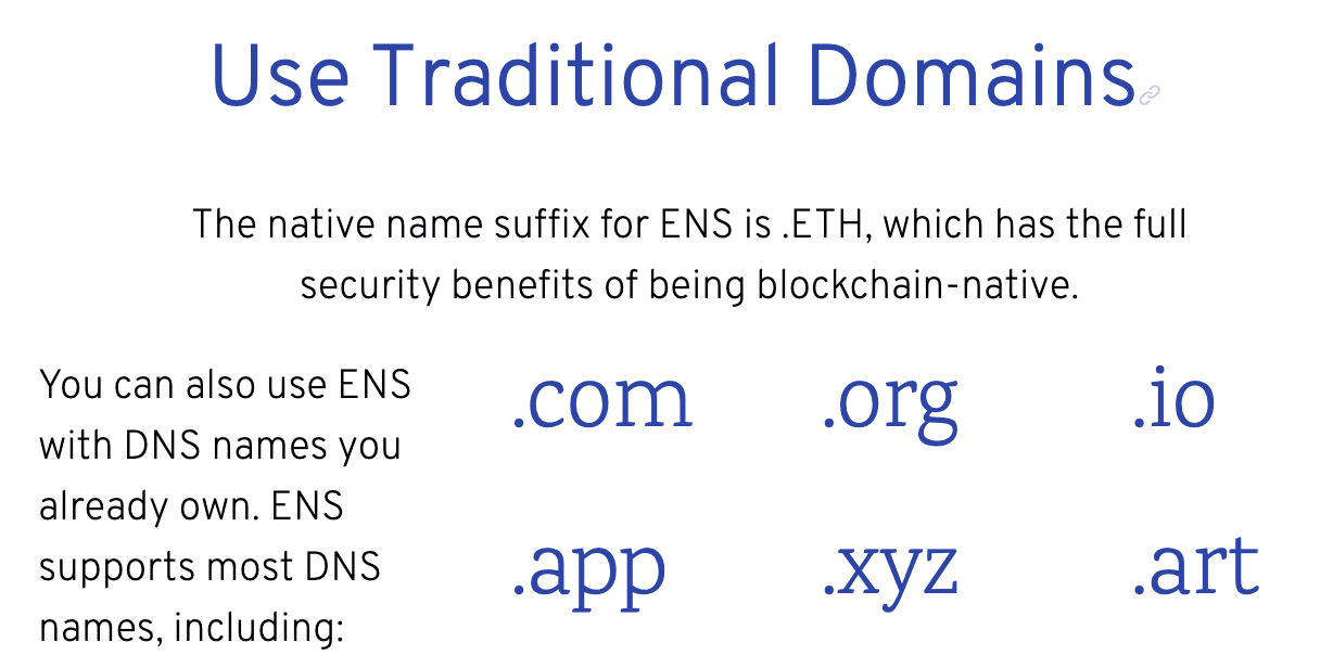 ens support dns names