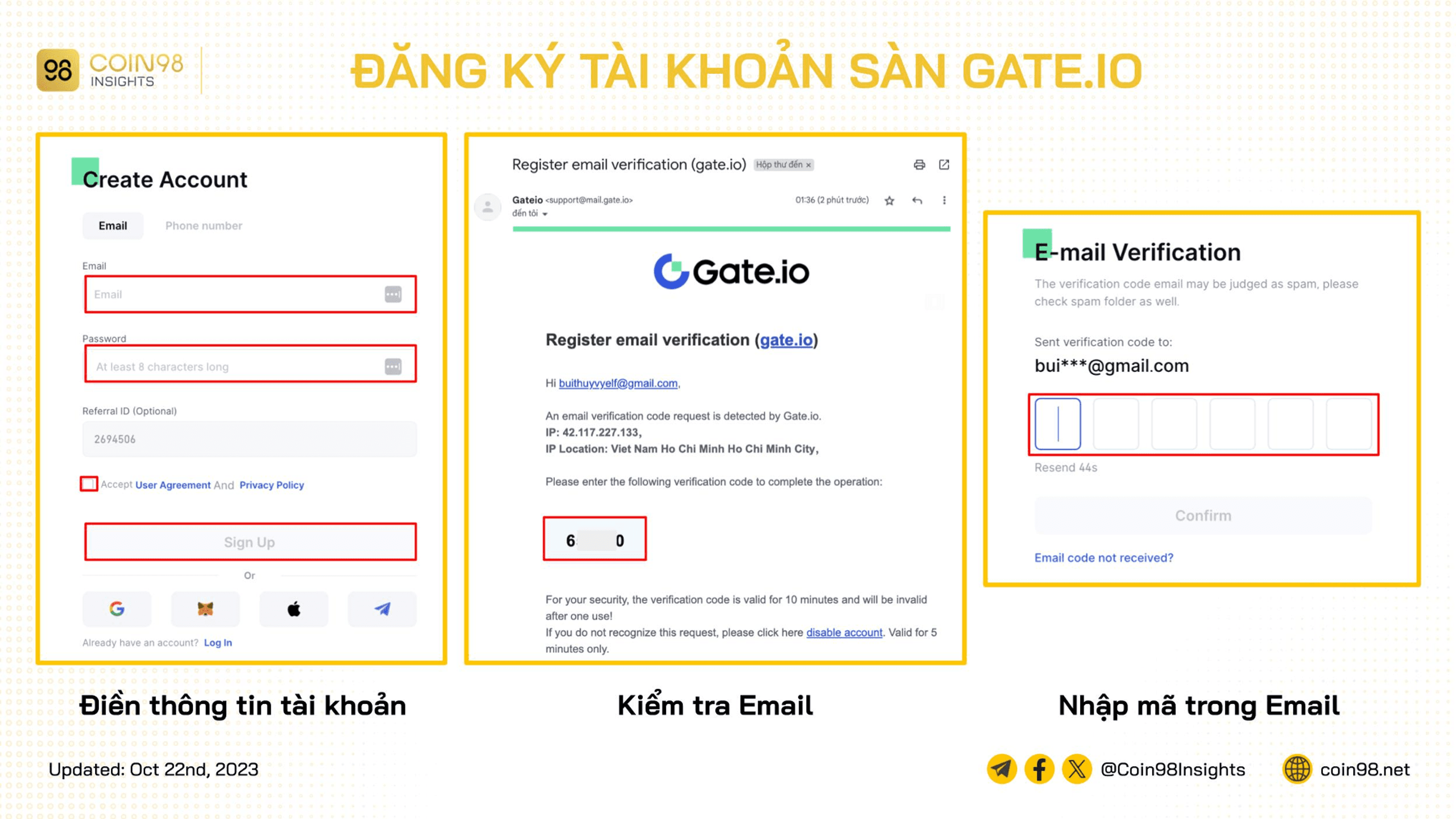 đăng ký tài khoản sàn gate