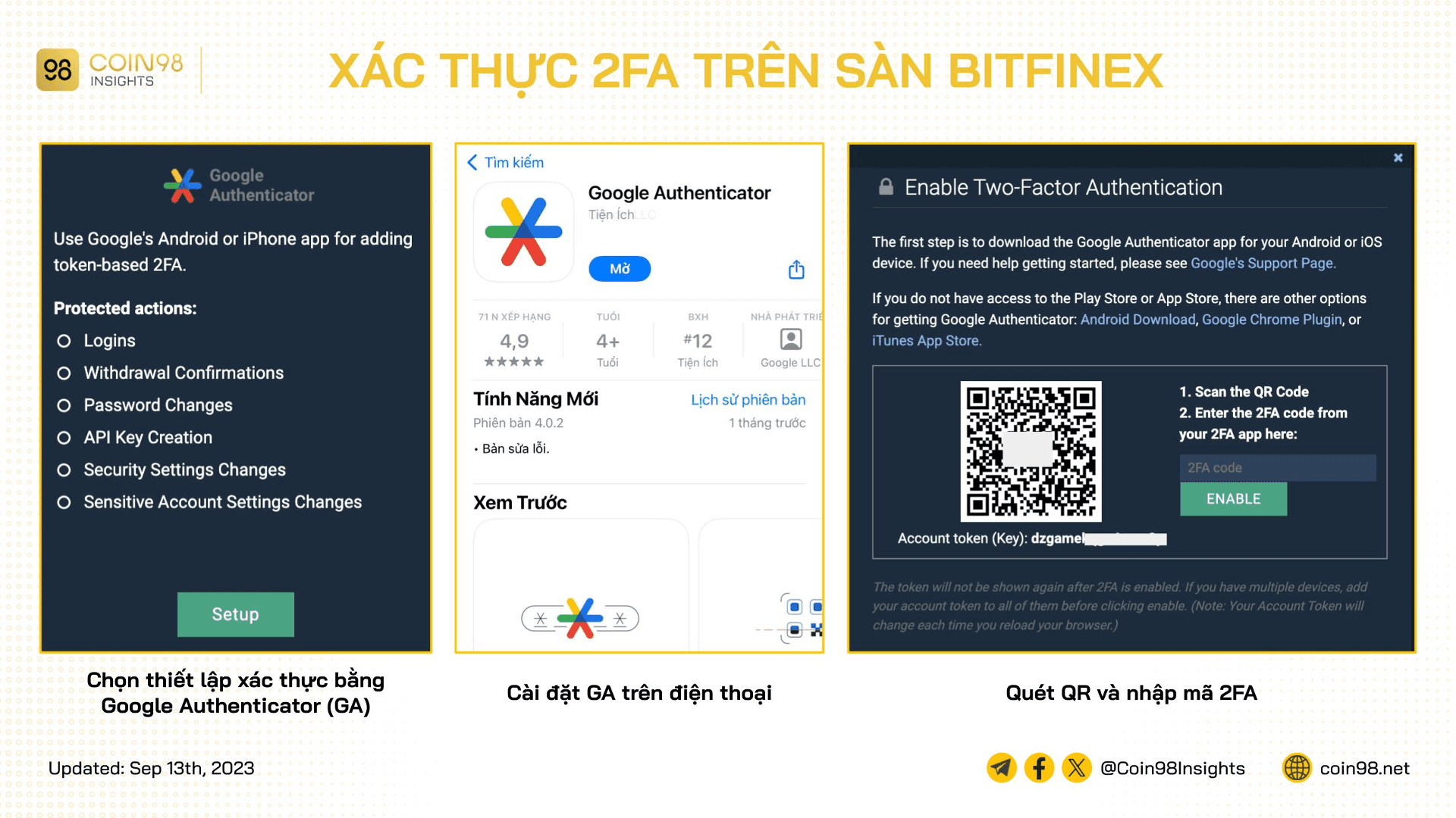 xác thực 2fa trên bitfinex