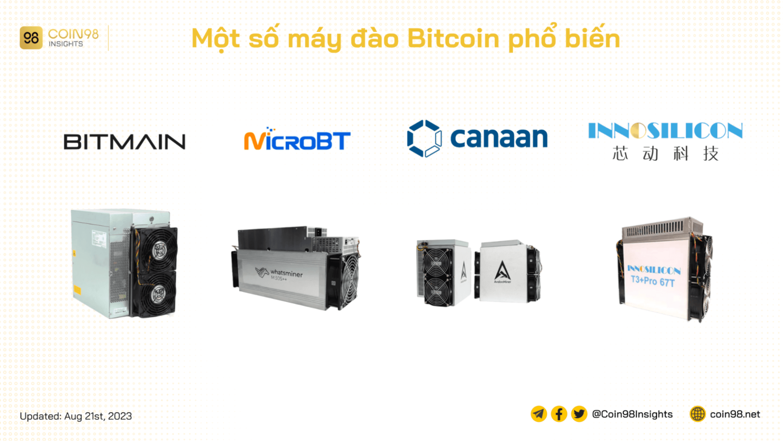 một số máy đào phổ biến