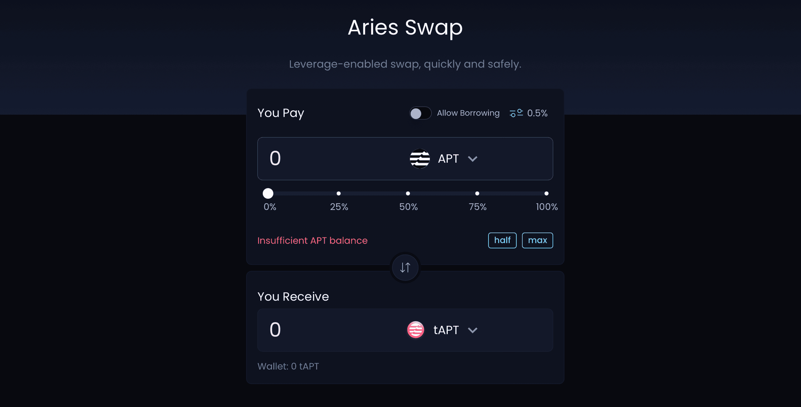 swap token tapt