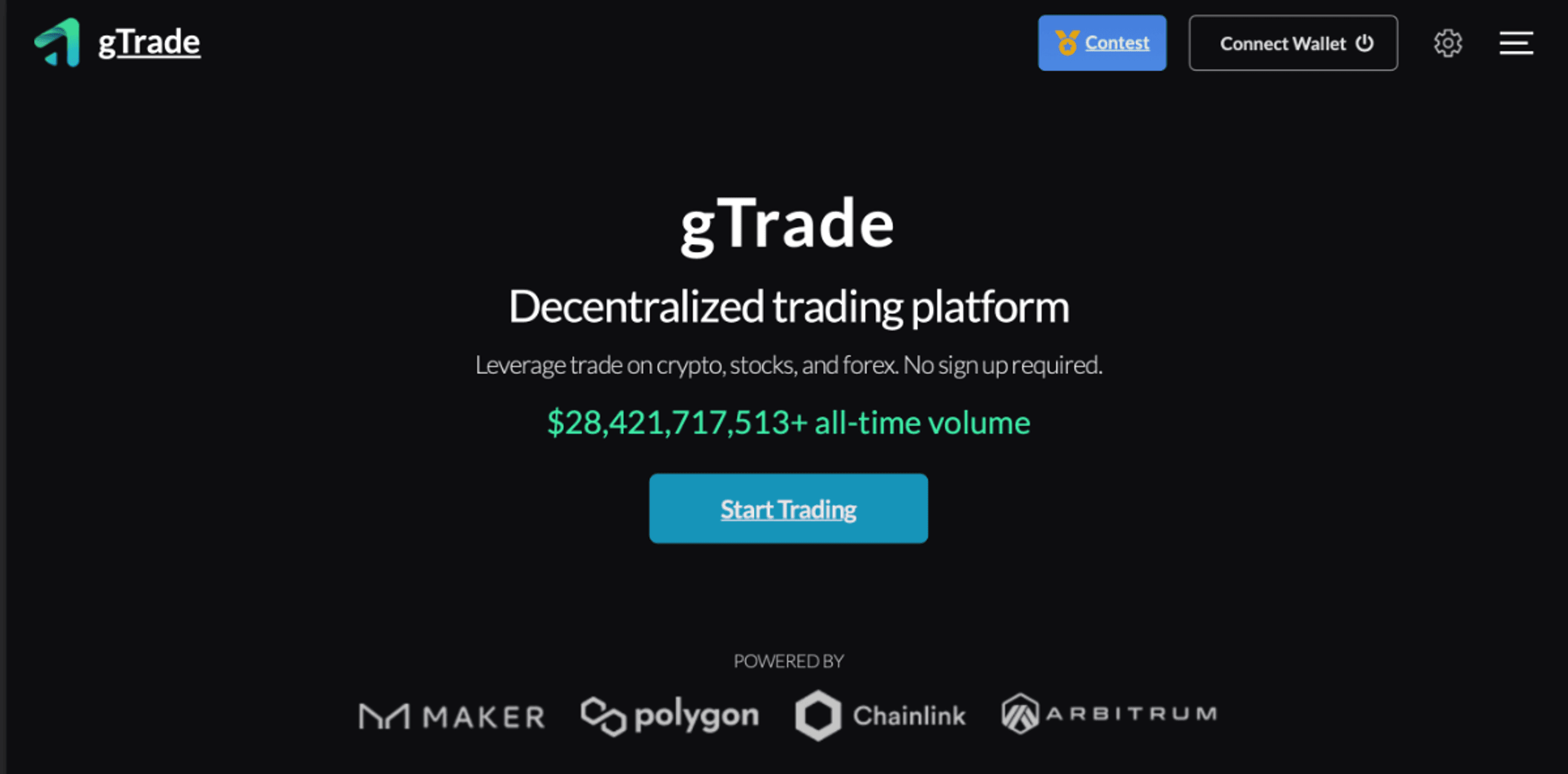 gtrade website