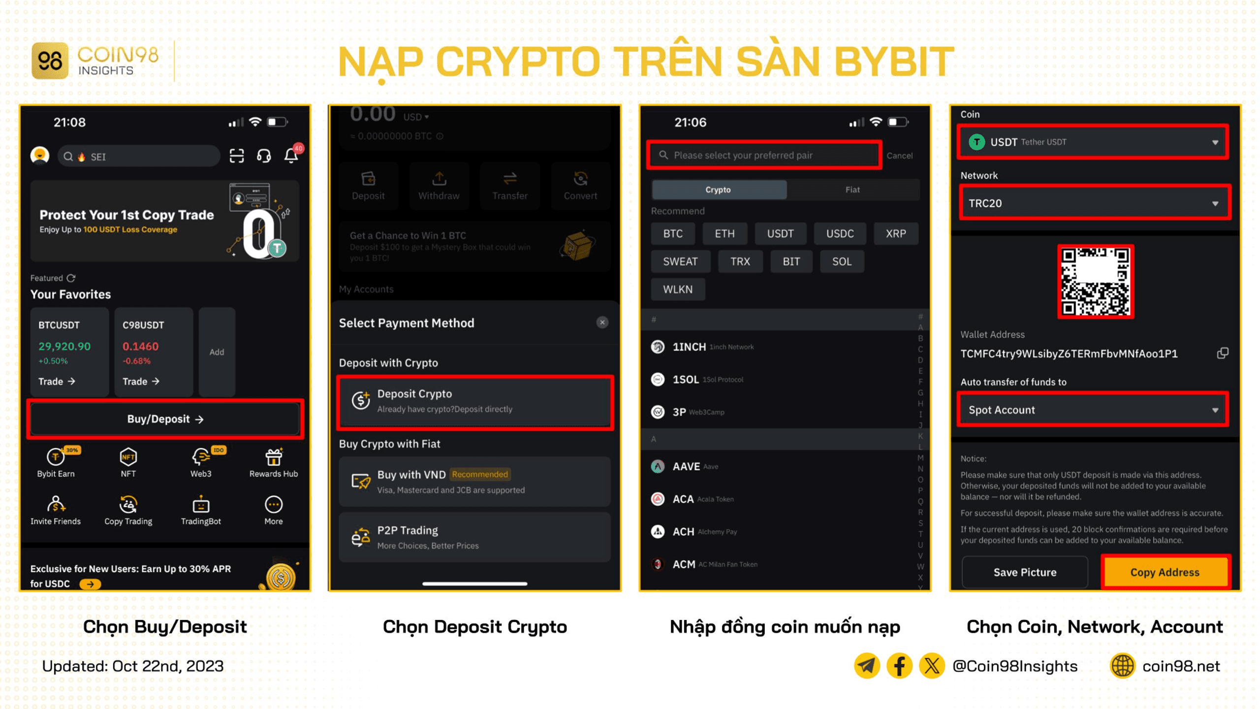 nạp coin sàn bybit