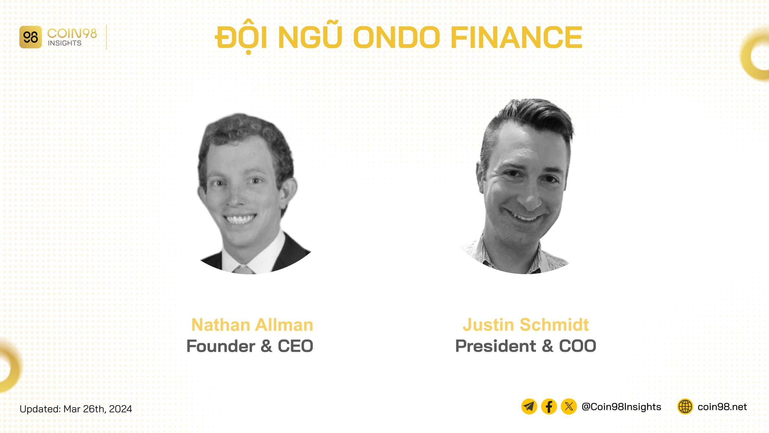 đội ngũ của ondo finance