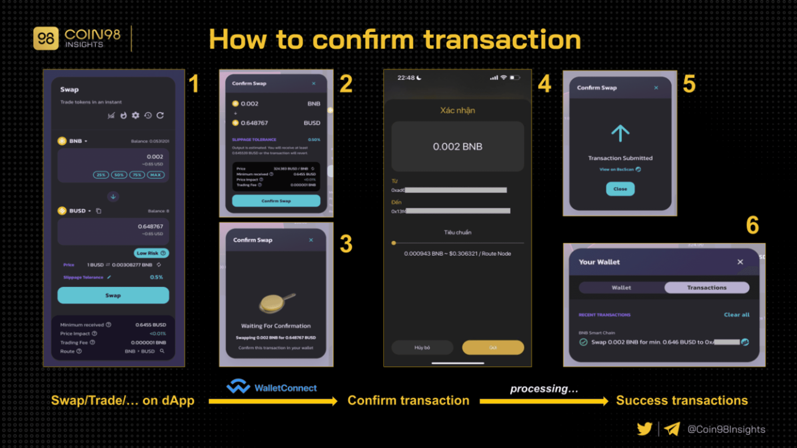 xác nhận giao dịch walletconnect