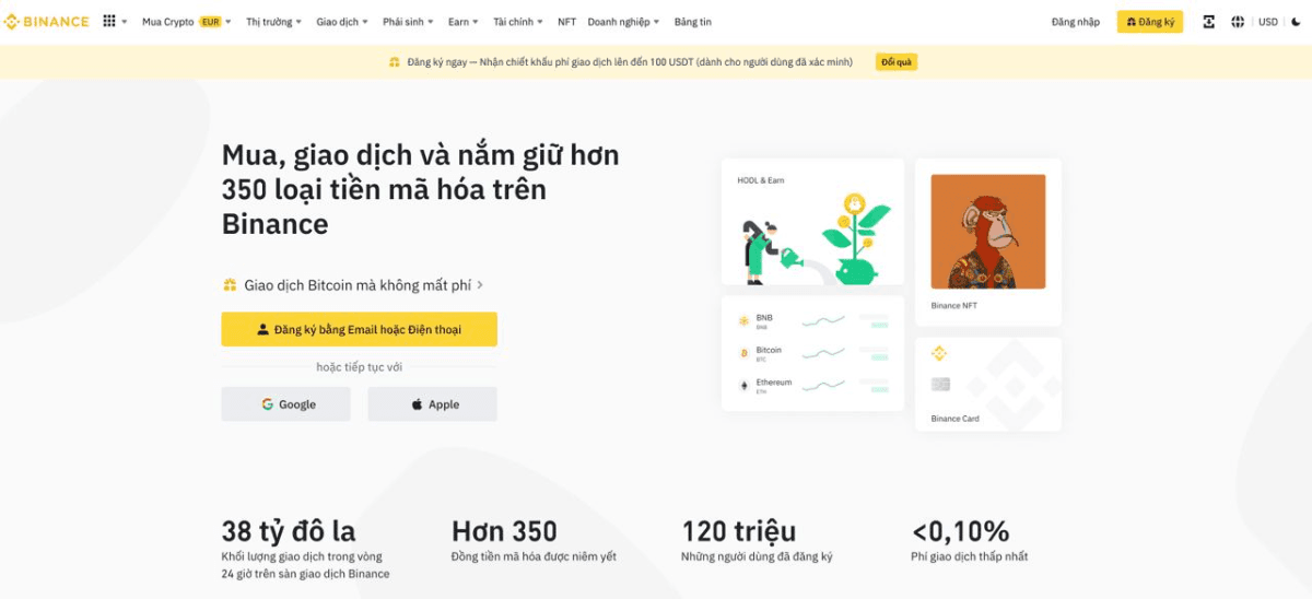 sàn giao dịch binance