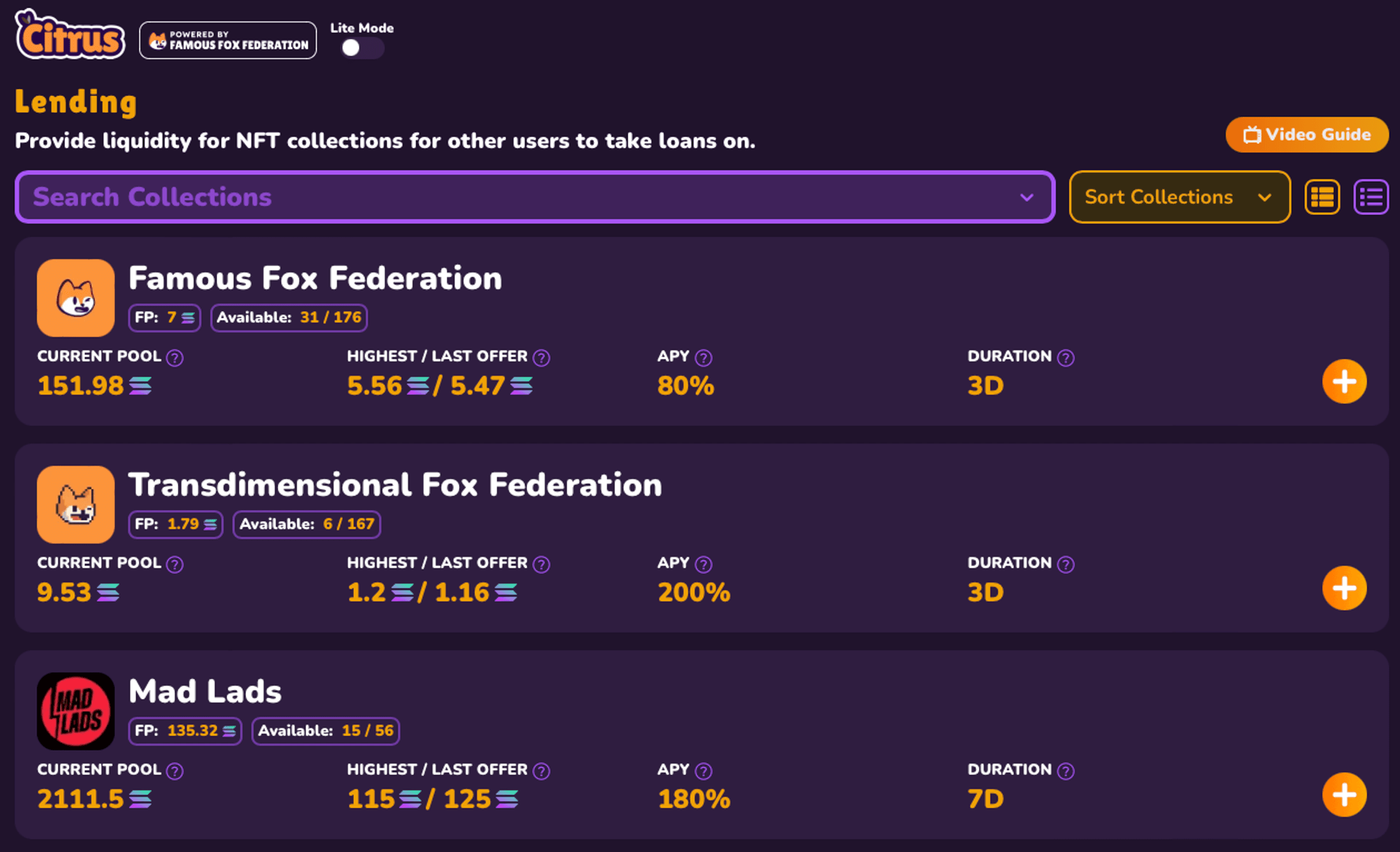 citrus famous fox federation