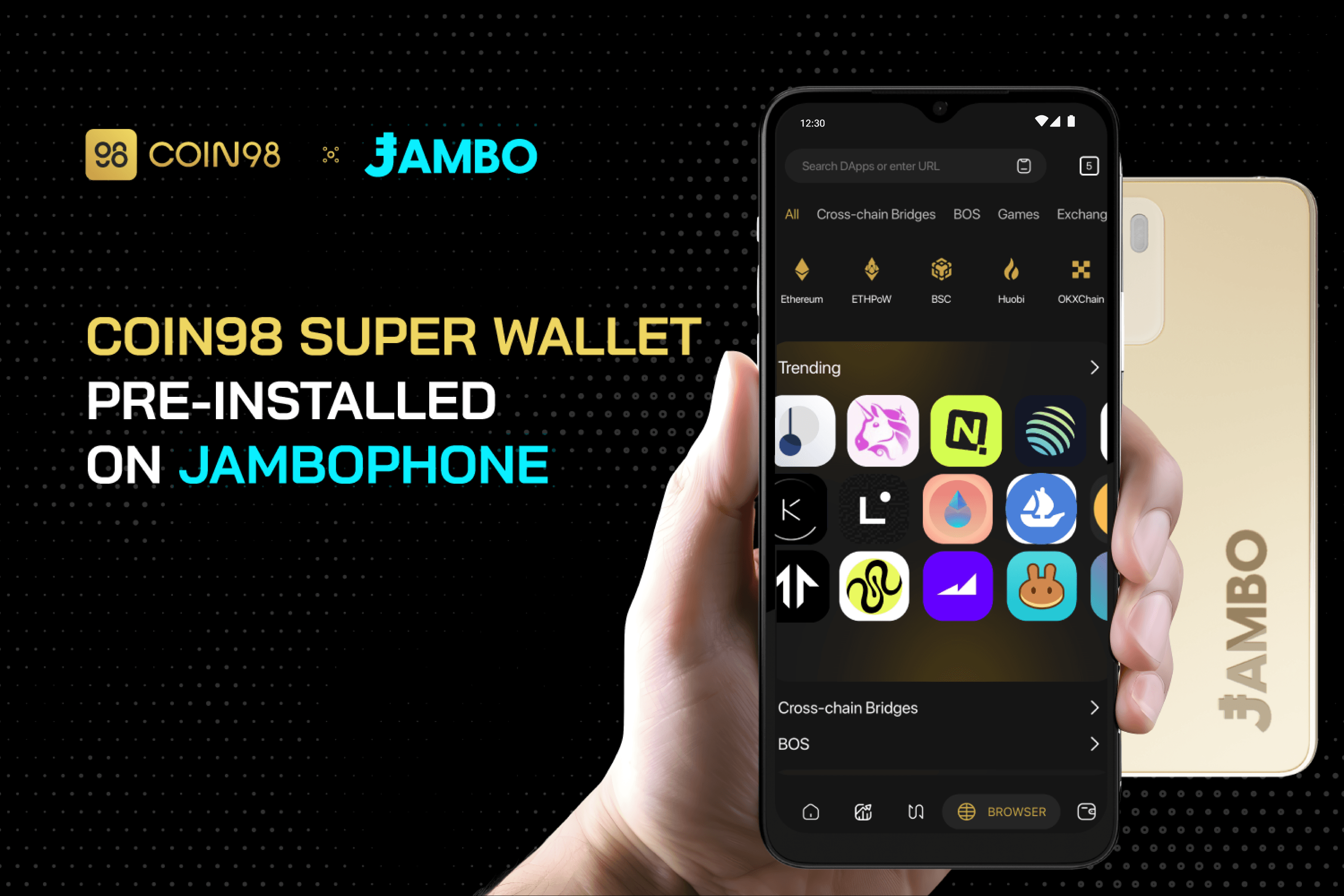 Coin98 Super Wallet hợp tác với JamboPhone, thúc đẩy việc ứng dụng rộng rãi Web3 toàn châu Á