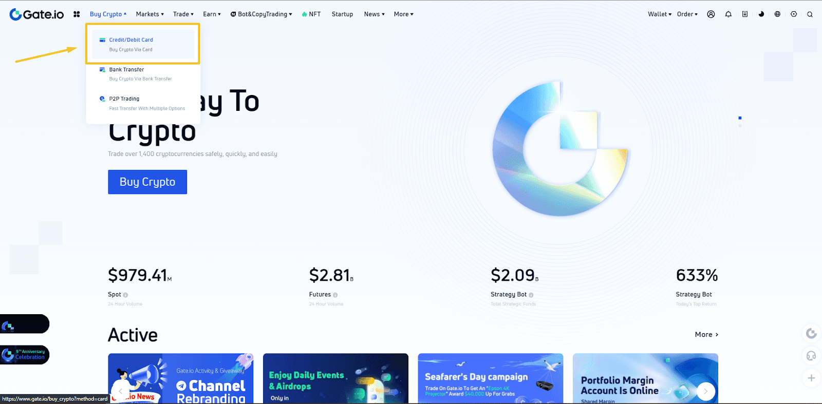 buy sell crypto on gate io exchange