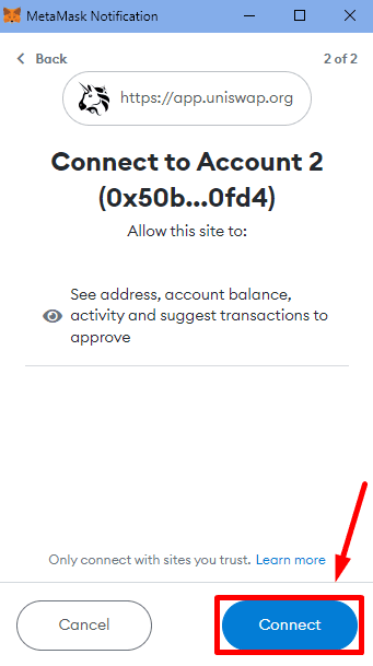 connect to account