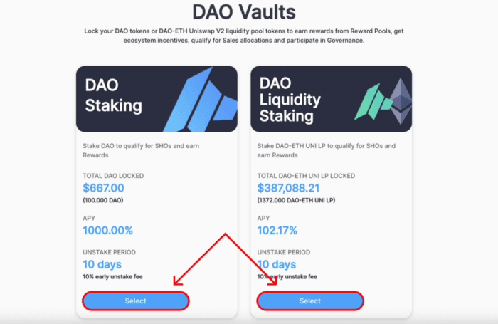 dao vaults