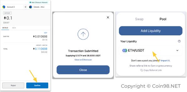 add liquidity mooniswap