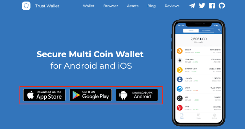 how to create trust wallet