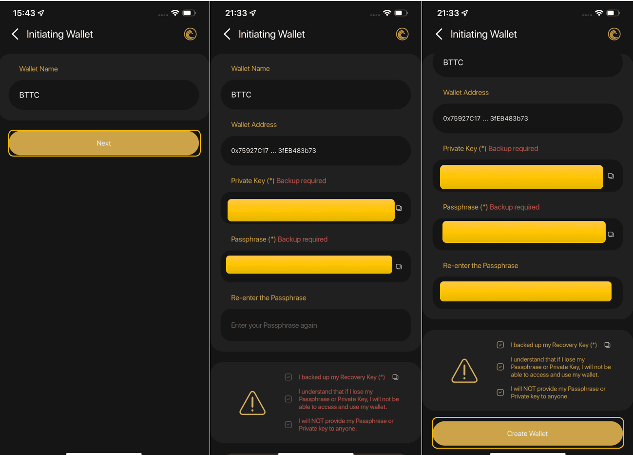 tạo ví bittorrent